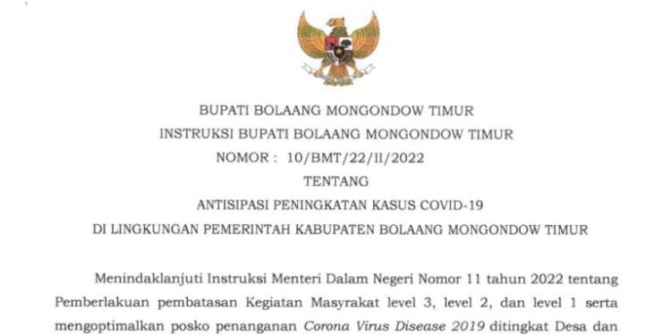 Pemkab Boltim Berlakukan WFH, ini Ketentuannya