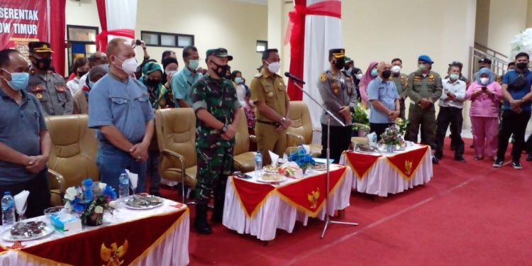 Dipantau Presiden Secara Virtual, Pemkab Boltim Gelar Vaksinasi Covid-19