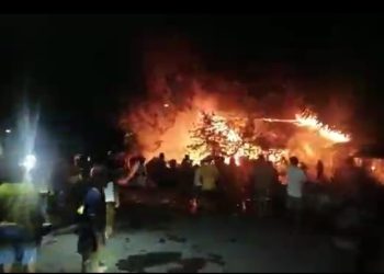 Diduga Korsleting Listrik, Rumah Milik Warga Kotabunan Barat Ludes Terbakar