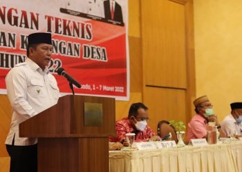 Wabup Deddy Abdul Hamid Buka Bimtek Pengelolaan Keuangan Desa Tahun 2022