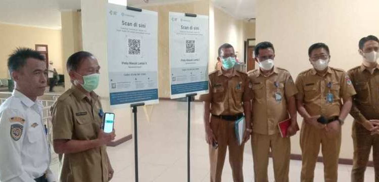 Masuk Kantor Bupati Boltim Wajib Scan Aplikasi Peduli Lindungi