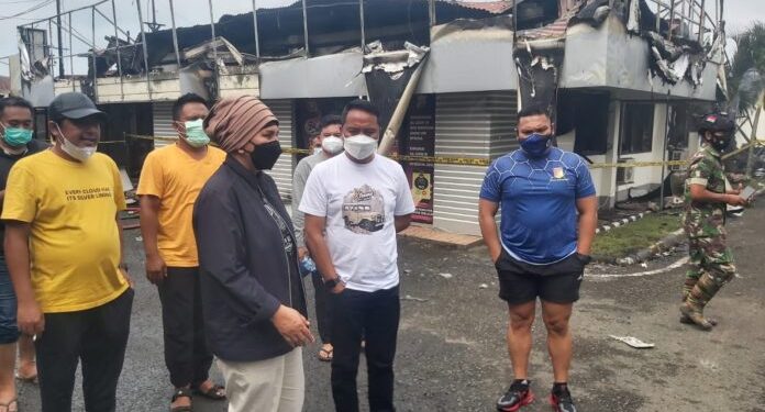 Pasca Kebakaran Mapolres Kotamobagu; Bupati Boltim Support Kapolres