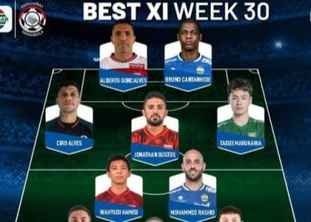 Wahyudi Hamisi Masuk 11 Pemain Terbaik Liga 1 Pekan ke-30