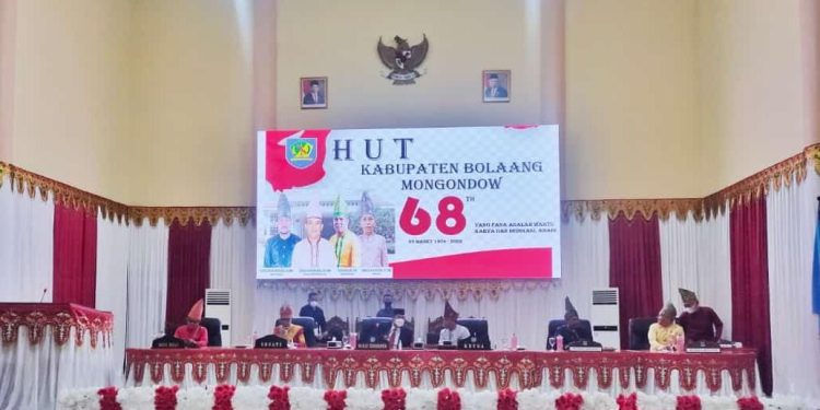 DPRD Gelar Paripurna Istimewa HUT Kabupaten Bolmong ke 68