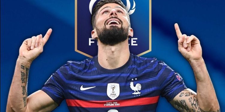 Giroud Incar Rekor Henry di Timnas Prancis