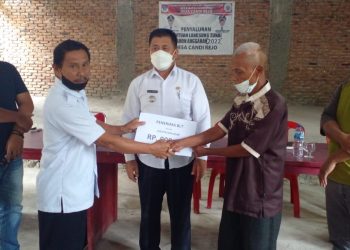 Pemdes Candirejo jadi Desa Pertama di Kecamatan Modayag yang Salurkan BLT DD di Tahun 2022