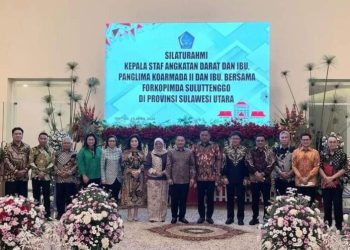 Bupati Yasti Hadiri Acara Silaturahmi KASAD TNI di Manado