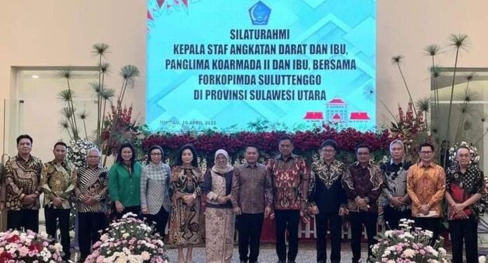 Bupati Yasti Hadiri Acara Silaturahmi KASAD TNI di Manado