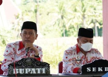 Bupati Iskandar Kamaru Pimpin Rakor Pelaksanaan Pilsang Serentak Mei Mendatang