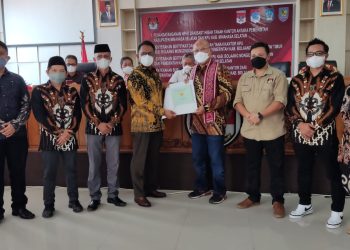 Pemkab Boltim Hibahkan Lahan untuk Pembangunan Kantor KPU