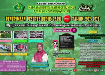 MIN 1 Boltim Buka Pendaftaran Peserta Didik Baru, Ini Persyaratannya