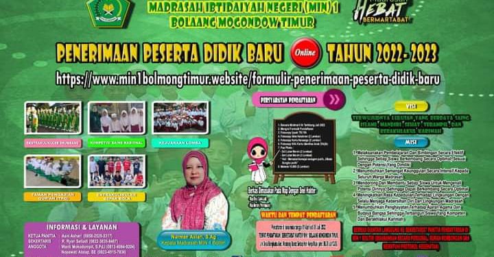 MIN 1 Boltim Buka Pendaftaran Peserta Didik Baru, Ini Persyaratannya