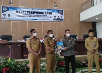 DPRD Boltim Gelar Rapat Paripurna Penyampaian LKPJ Kepala Daerah Kabupaten Boltim Tahun 2021