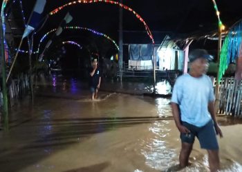 Luapan Air Sungai Picu Banjir di Buyat dan Buyat II