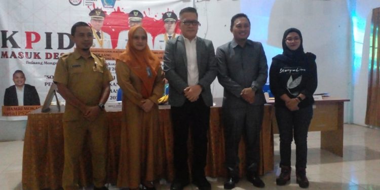 Menuju ASO 2022, KPID Sulut bersama Diskominfo Boltim Gelar Sosialisasi Penyiaran di Desa Moyongkota