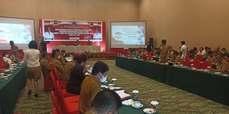 Rakor Pemprov Sulut, Wagup Steven Minta Pemkab Bolmong Percepat Revisi RTRW KIMong