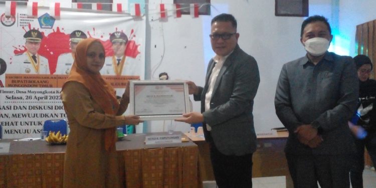 Sangadi Moyongkota Heny Eva Mamonto beri Apresiasi kepada KPID Sulut