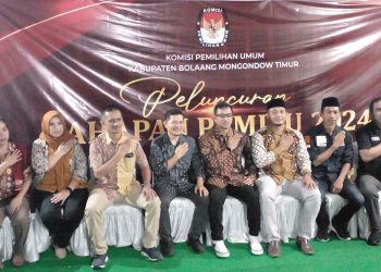 KPU Boltim Ikuti Peluncuran Tahapan Pemilu 2024 Serentak
