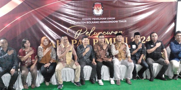 KPU Boltim Ikuti Peluncuran Tahapan Pemilu 2024 Serentak