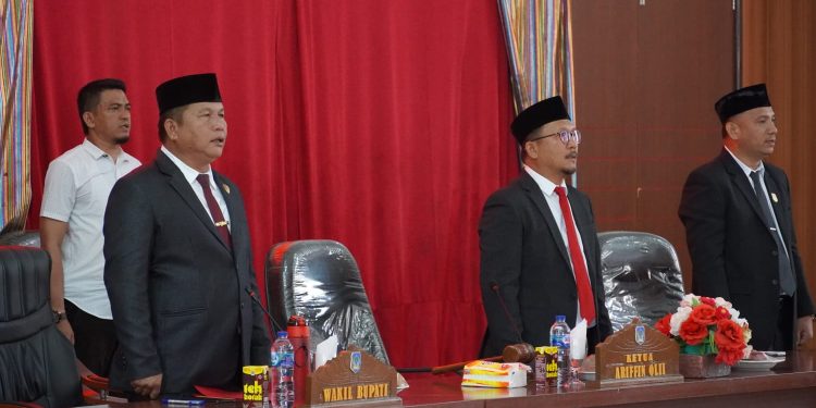 DPRD Bolsel Gelar Paripurna Ranperda Pertanggungjawaban Pelaksanaan APBD 2021