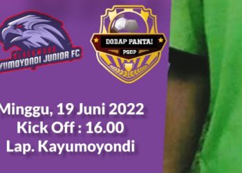 Kayumoyondi Jr. Jamu Dodap Pantai Jr. di Ajang Silaturahmi antar Desa U-14