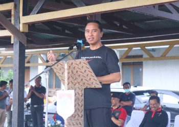 Peringati Harganas ke-29 dan Songsong HUT Boltim ke-14, Bupati Pimpin Jalan Sehat dan Tarian Dana-dana