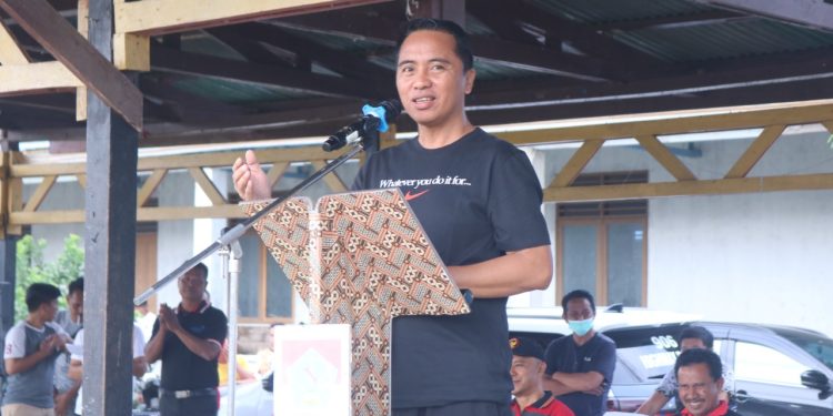 Peringati Harganas ke-29 dan Songsong HUT Boltim ke-14, Bupati Pimpin Jalan Sehat dan Tarian Dana-dana