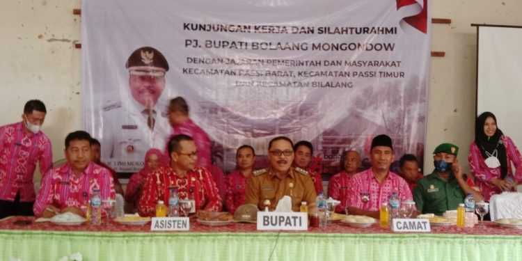 Kunker Perdana Bupati Limi Mokodompit di Kecamatan Passi Bersatu dan Bilalang