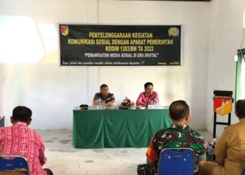 Jadi Pemateri di Komsos Kodim 1303 Bolmong, Kadis Kominfo Marief Ingatkan Warga Mawas Diri Bermedsos