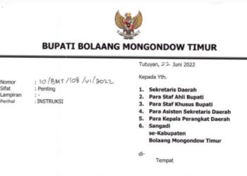 HUT ke-14 Boltim Kental Nuansa Mongondow, ASN Hingga Perangkat Desa Wajib Gunakan Baju Adat