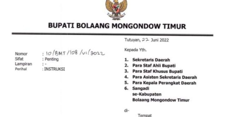 HUT ke-14 Boltim Kental Nuansa Mongondow, ASN Hingga Perangkat Desa Wajib Gunakan Baju Adat