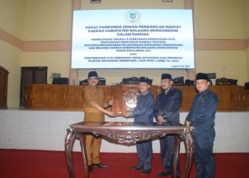 Dua Agenda Rapat Paripurna DPRD Bolmong Sukses Digelar