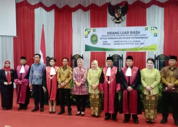 Bupati Boltim Hadiri Pelantikan Ketua Pengadilan Negeri Kotamobagu