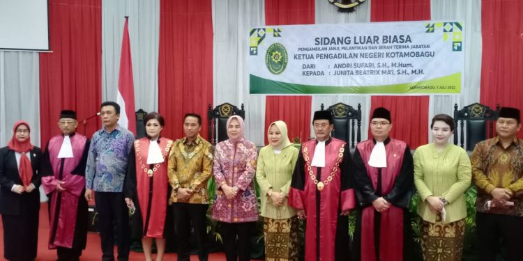 Bupati Boltim Hadiri Pelantikan Ketua Pengadilan Negeri Kotamobagu