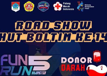 Semarakkan HUT Boltim, Karang Taruna Gelar Fun Run dan Donor Darah