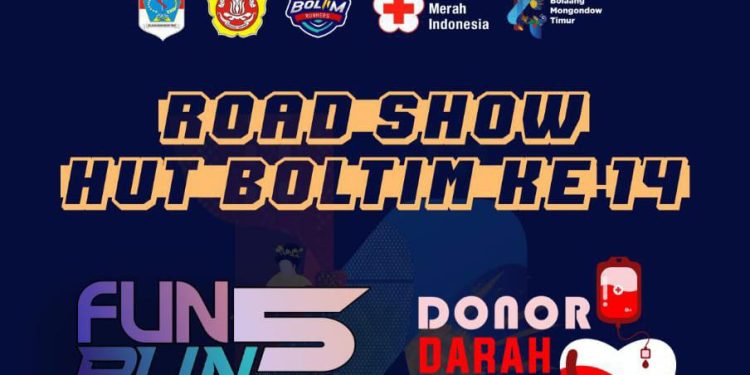 Semarakkan HUT Boltim, Karang Taruna Gelar Fun Run dan Donor Darah