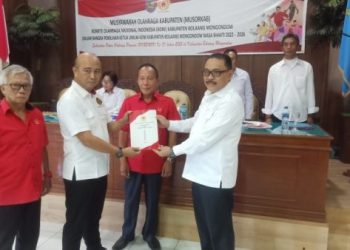 Limi Mokodompit Terpilih Ketua KONI Bolmong