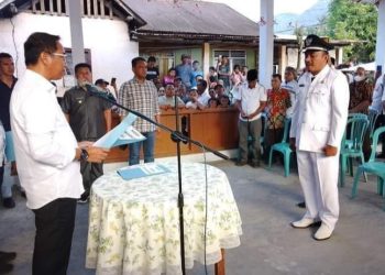 Bupati Boltim Lantik Hariyanto Mamonto sebagai Pjs Sangadi Modayag III