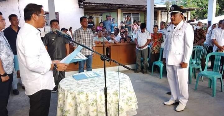 Bupati Boltim Lantik Hariyanto Mamonto sebagai Pjs Sangadi Modayag III