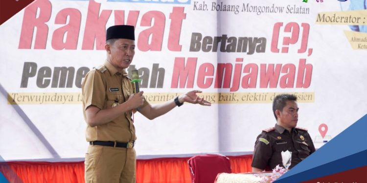 Jadi Narasumber di Dialog Fokus Refleksi 14 Tahun Kabupaten Bolsel, Bupati Bolsel Paparkan Kemajuan Daerah
