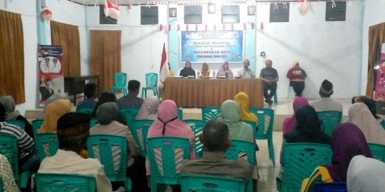 Susun RKPDes 2023 dan Rembuk Stunting, Pemdes Moyongkota Gelar Musdes