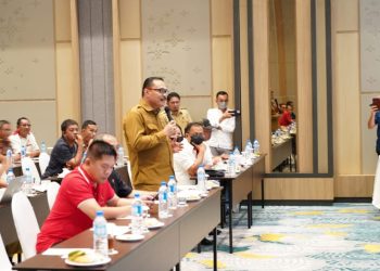 Limi Rakor Bersama KONI Sulut Terkait Kesiapan sebagai Tuan Rumah Porprov Sulut ke XI