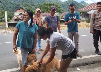 Distan Boltim Lakukan Vaksinasi Rabies di Kecamatan Modayag