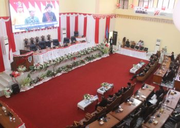 DPRD Bolmong Gelar Paripurna Mendengarkan Pidato Kenegaraan Presiden