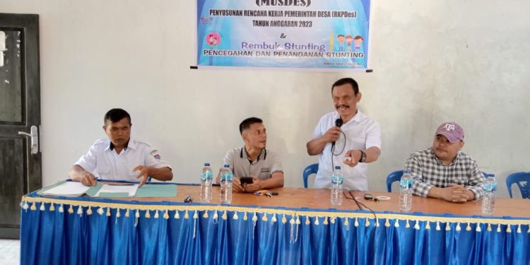 Pemdes Purworejo Tengah Gelar Rembuk Stunting