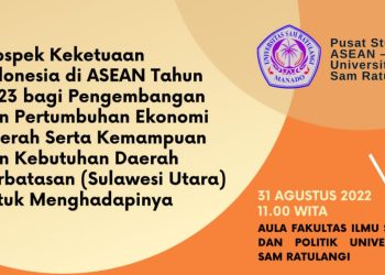 Bupati Boltim Jadi Narasumber dalam Seminar yang Digelar Pusat Studi ASEAN LPPM Unsrat