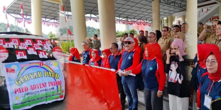 Dilepas Pj Bupati Limi, Karnaval Gebyar PAUD Berlangsung Meriah
