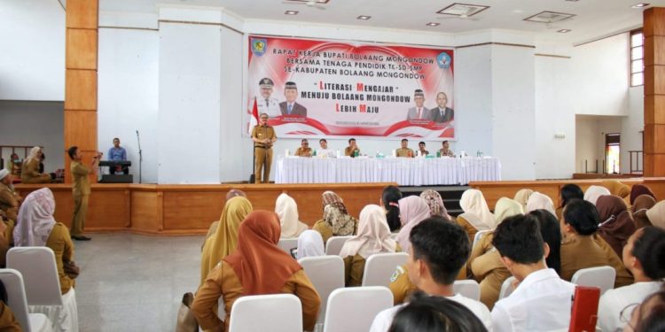 Raker Bersama Tenaga Pendidik, Bupati Limi Ajak Majukan Pendidikan di Bolmong