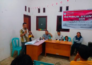 Susun RKPDes 2023 dan Rembuk Stunting, Pemdes Molobog Barat Gelar Musdes