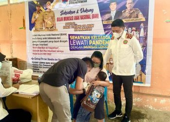 Sukseskan Program BIAN, Puskesmas Modayag Barat Turun ke Sekolah